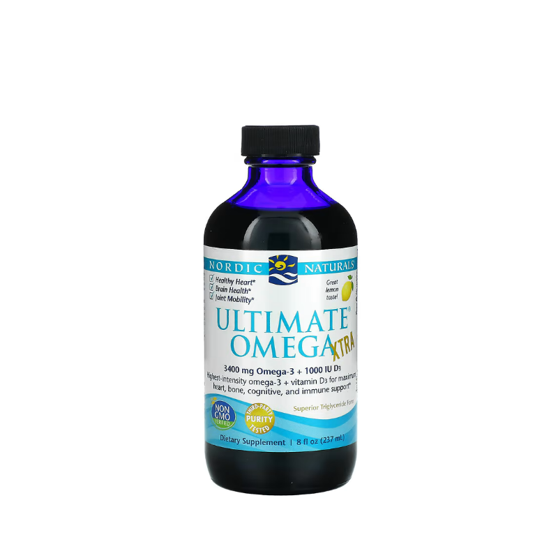 Ultimate Omega Xtra 3400mg Lemon 237 ml. Vitamins