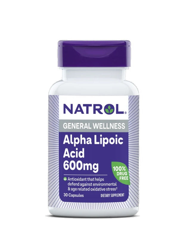 Alpha Lipoic Acid, 600mg - 30 caps - Natrol