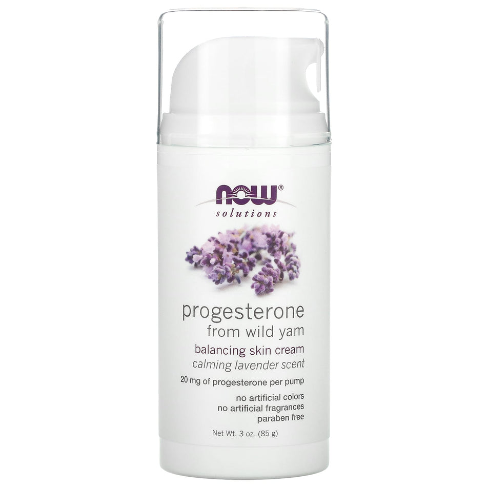 Crema per la pelle equilibrante al progesterone naturale con lavanda - 85 grammi