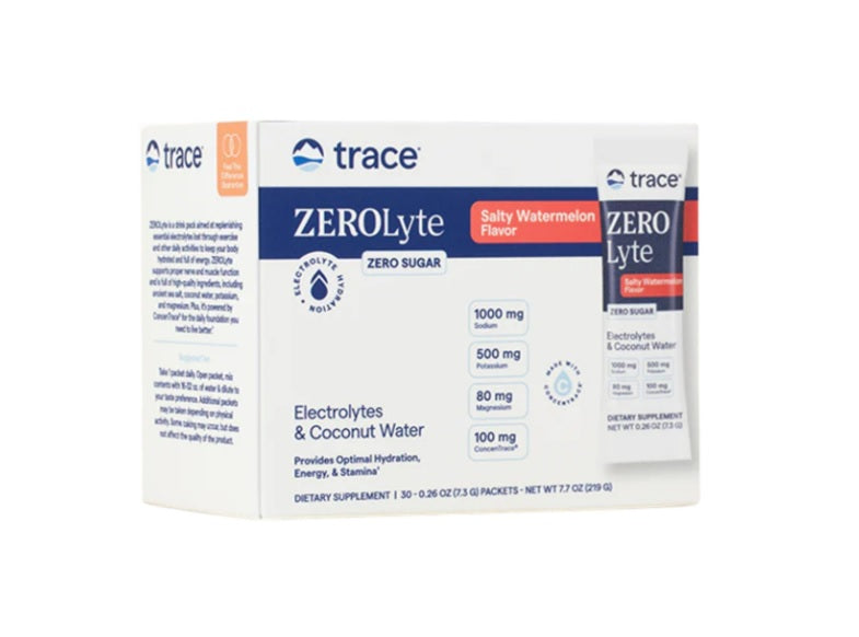 ZEROLyte, Salty Watermelon - 30 packets - Trace Minerals