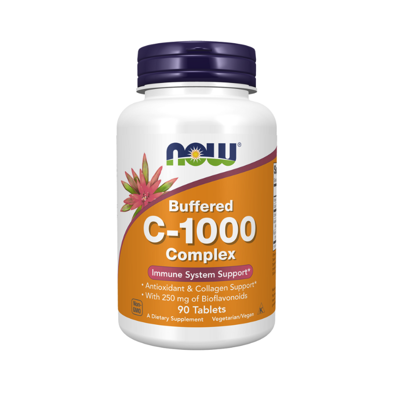 Complejo de vitamina C-1000 - Amortiguado con 250 mg de bioflavonoides - 90 comprimidos
