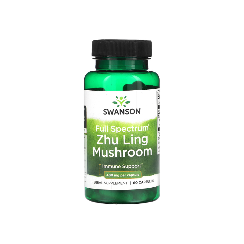 Full Spectrum Zhu Ling Mushroom, 400mg - 60 caps - Swanson