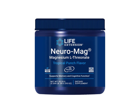 Neuro-Mag Magnesium L-Threonate, Tropical Punch 93 grams - Life Extension