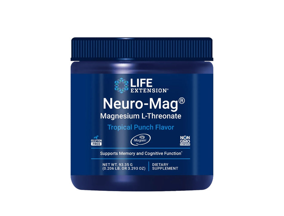 Neuro-Mag Magnesium L-Threonate, Tropical Punch 93 grams - Life Extension