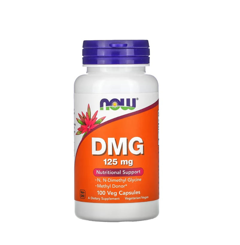 DMG (Dimethylglycine), 125mg - 100 vcaps - Now Foods