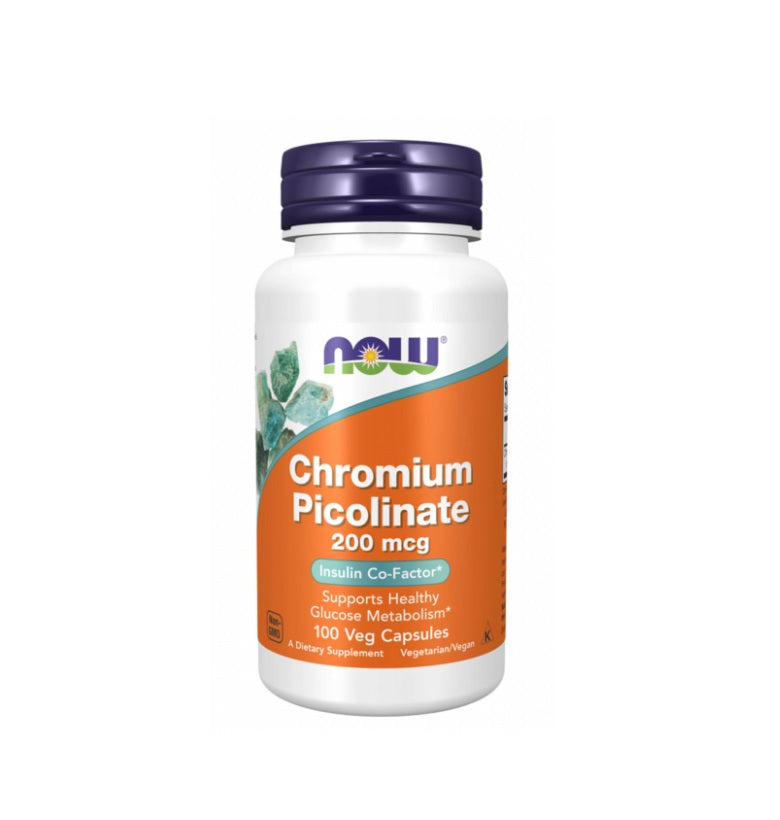 Chromium Picolinate, 200mcg - 100 vcaps - Now Foods