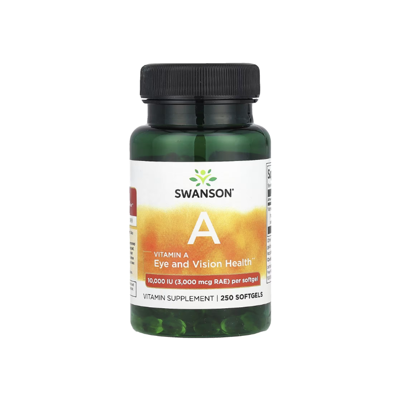 Vitamin A, 10 000 IU - 250 softgels - Swanson