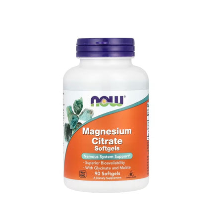 Magnesium Citrate Softgels - 190 softgels - Now Foods