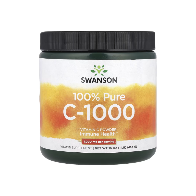 Vitamin C Powder, 100% Pure - 454 grams - Swanson