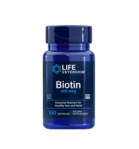 Biotin, 600mcg -100 caps - Life Extension