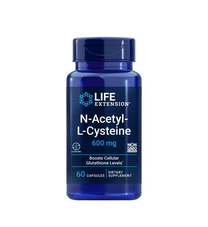 N-Acetyl-L-Cysteine, 600mg - 60 caps - Life Extension