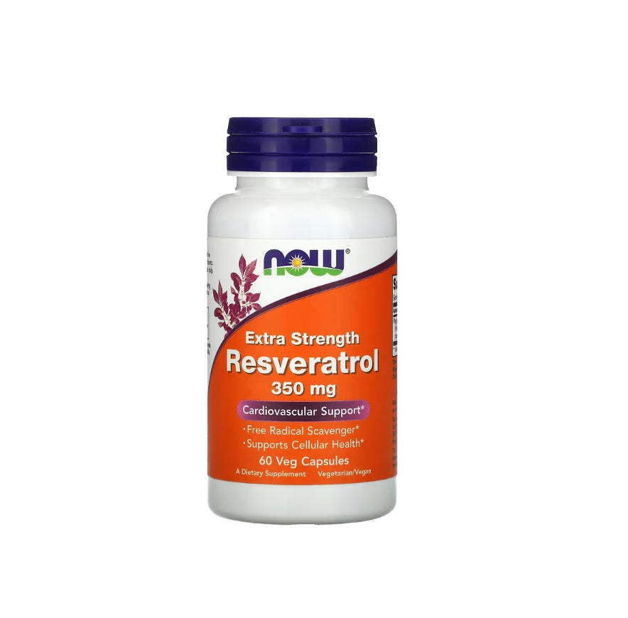 Resveratrol, Extra Strength 350mg - 60 vcaps - NOW Foods