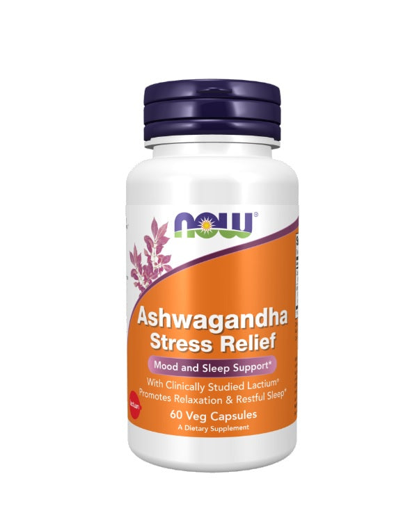 Ashwagandha Stress Relief - 60 vcaps - NOW FOODS