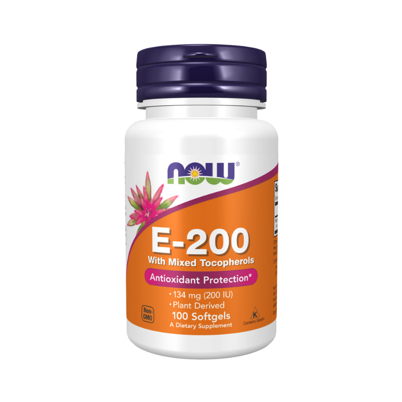 Vitamin E-200 - Natural (Mixed Tocopherols) - 100 softgels