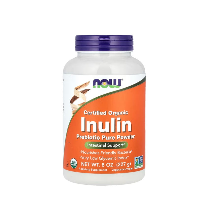 Inulin Powder, Organic - 227 grams&nbsp;- NOW Foods