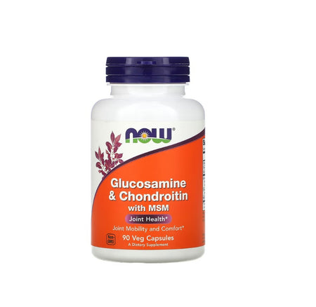 Glucosamine &amp; Chondroitin with MSM - 90 caps - NOW Foods