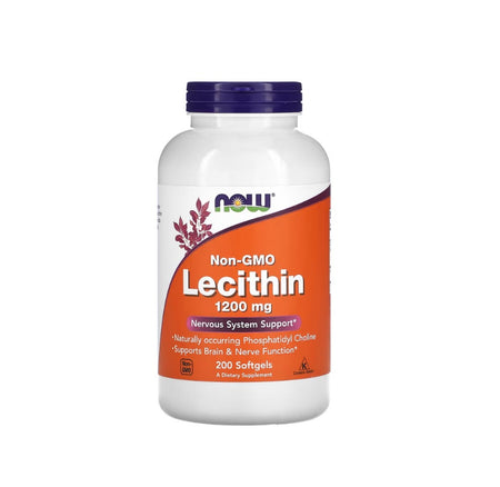 Lecithin, 1200mg Non-GMO - 200 softgels - NOW Foods