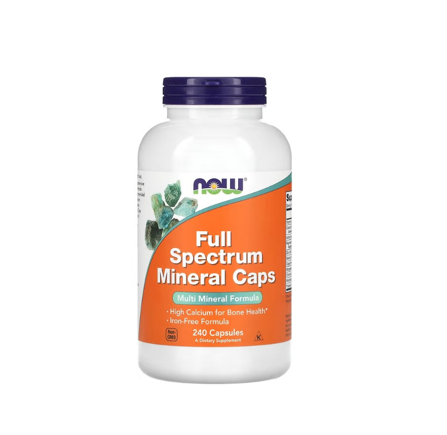 Full Spectrum Minerals, Iron-Free - 240 caps - NOW Foods