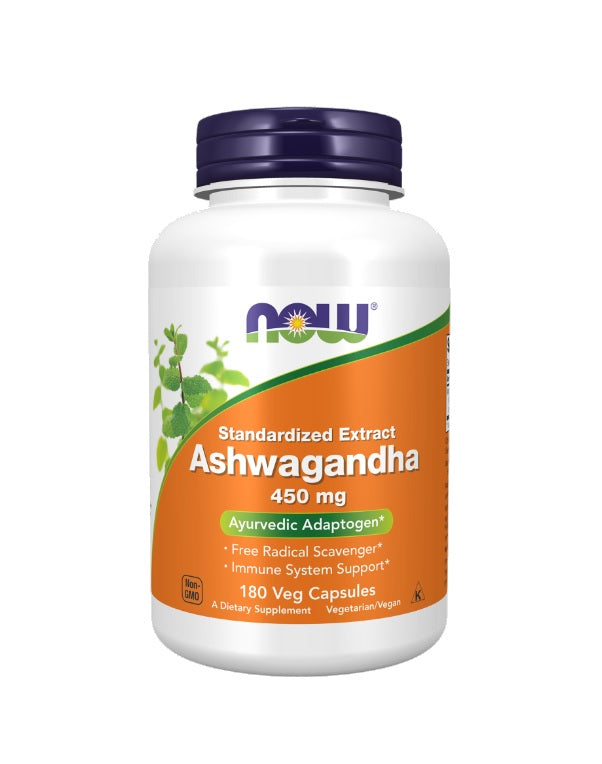 Ashwagandha Extract, 450mg - 180 vcaps - NOW FOODS