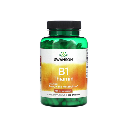 Vitamin B-1 (Thiamin), 100mg - 250 caps - Swanson