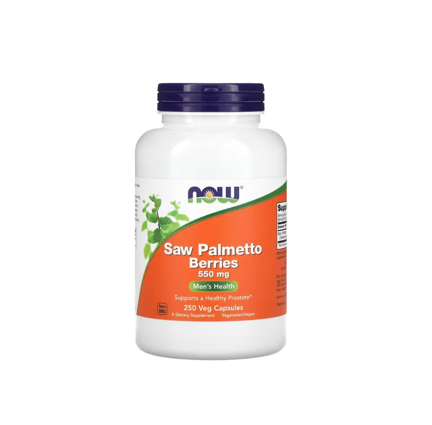 Saw Palmetto Berries, 550mg - 250 vcaps - NOW Foods