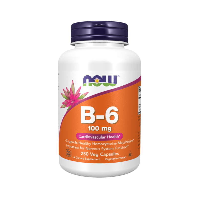 Vitamina B-6, 100mg - 250 cápsulas