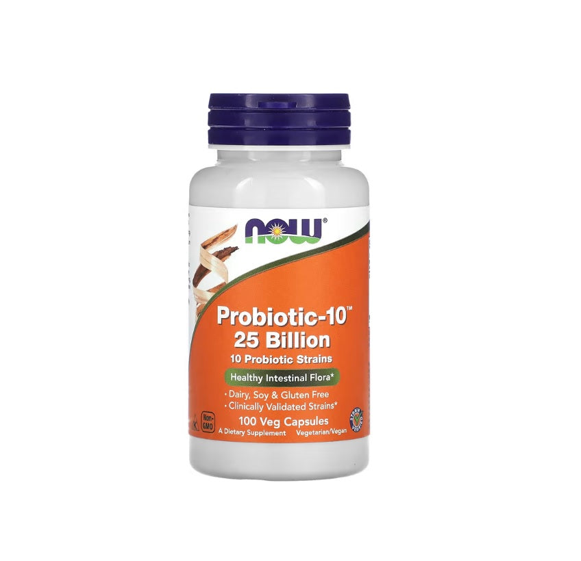 Probiotic-10, 25 Billion - 100 vcaps - NOW Foods