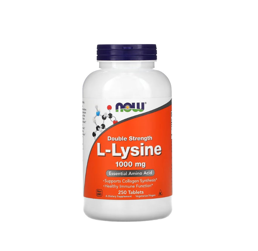 L-Lysine, 1000mg - 250 tablets - NOW Foods