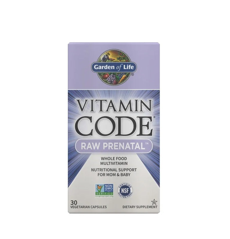 Vitamin Code Raw Prenatal - 30 vcaps - Garden of Life