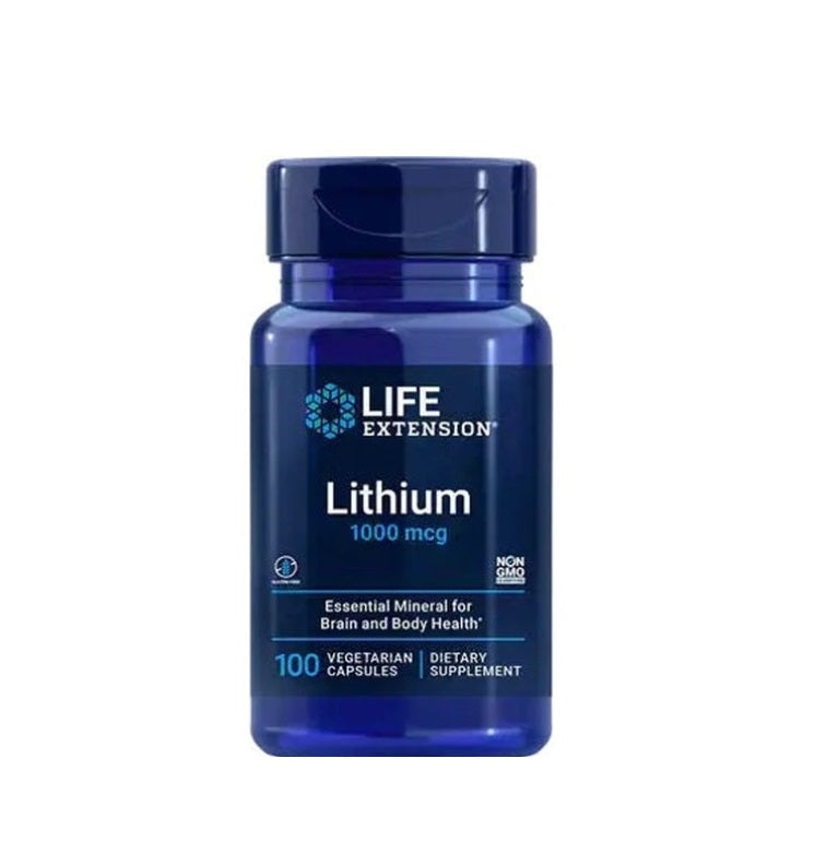 Lithium, 1000mcg - 100 vcaps Life Extension