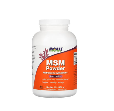 MSM Methylsulphonylmethane, Powder - 454 grams -NOW Foods