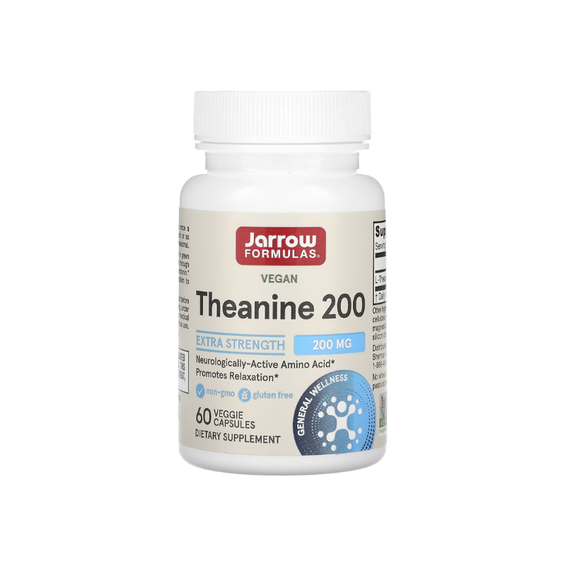 Theanine, 200mg - 60 vcaps - Jarrow Formulas