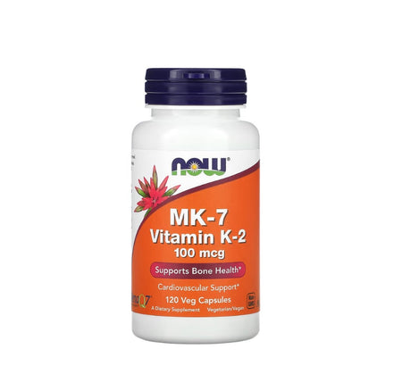 MK-7 Vitamin K-2, 100mcg - 120 vcaps - NOW Foods