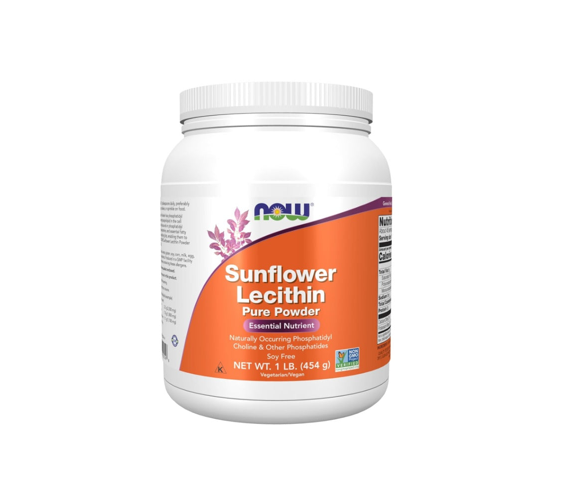 Sunflower Lecithin, Pure Powder - 454 grams - NOW Foods