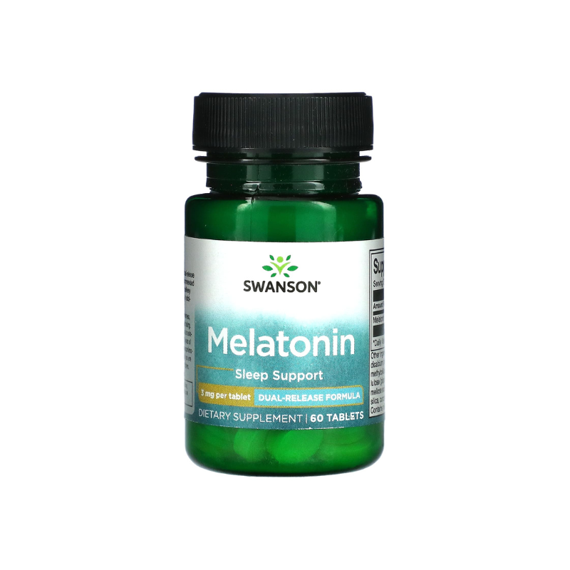 Melatonin Dual-Release, 3mg - 60 tablets - Swanson