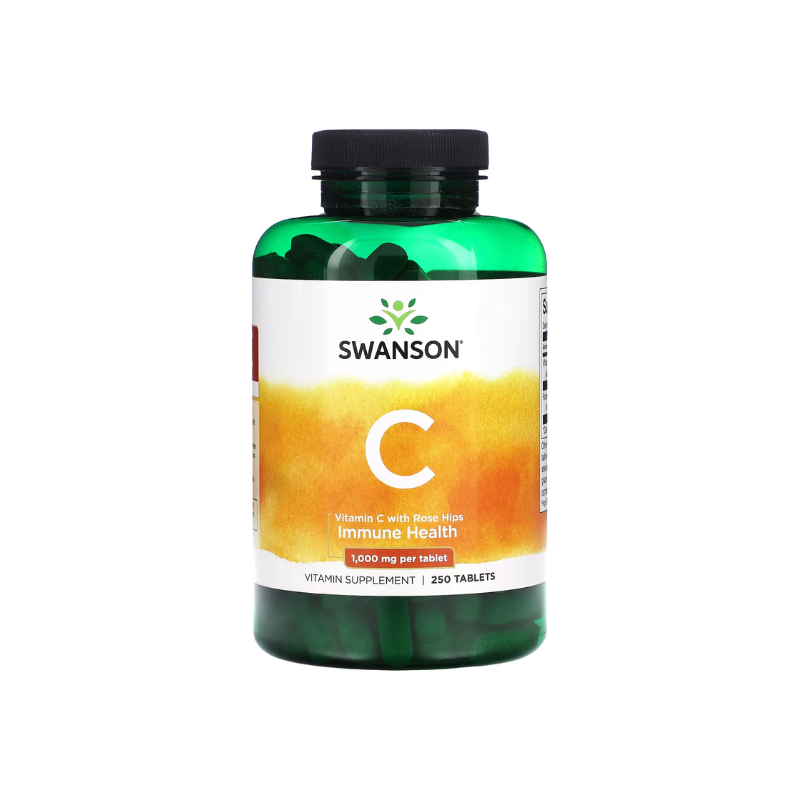 Vitamin C with Rose Hips, 1000mg - 250 tablets - Swanson