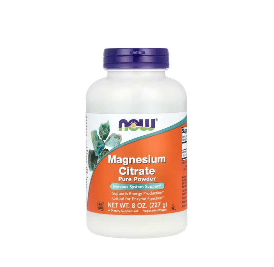 Magnesium Citrate, Pure Powder - 227 grams - NOW Foods