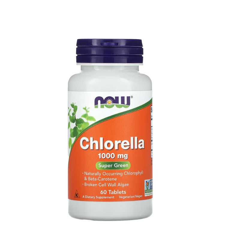 Chlorella, 1000mg - 60 tablets - Now Foods