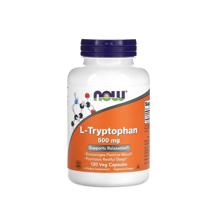 L-Tryptophan, 500mg - 120 vcaps - Now Foods