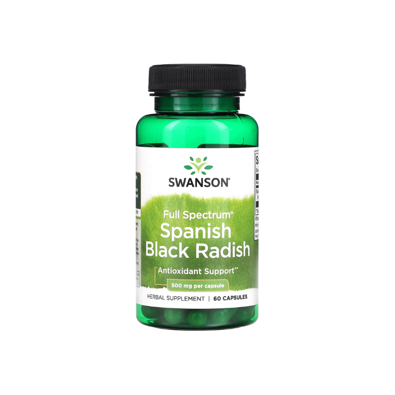 Full Spectrum Spanish Black Radish, 500mg - 60 caps - Swanson