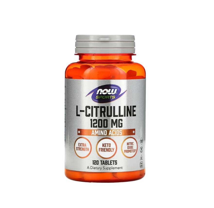 L-Citrulline, 1200mg (Extra Strength) - 120 tablets&nbsp;- NOW Foods