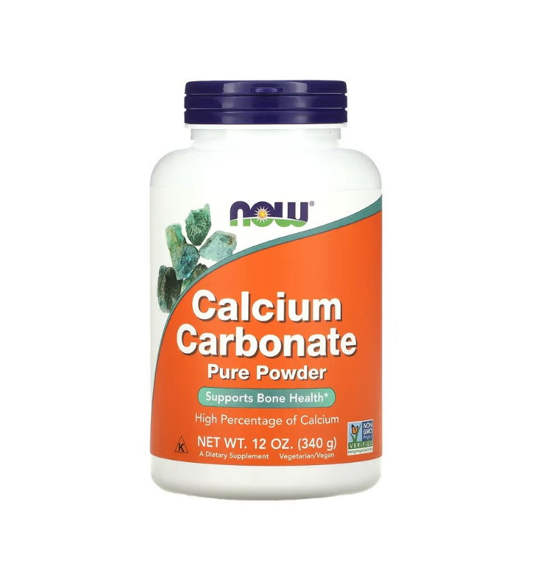 Calcium Carbonate, Pure Powder - 340 grams - Now Foods