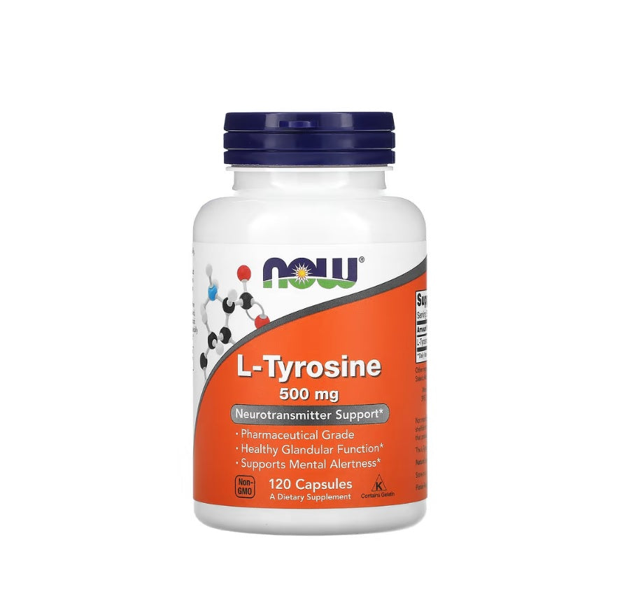 L-Tyrosine, 500mg - 120 caps - NOW Foods