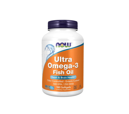 Ultra Omega-3 (In Fish Gelatin Softgels) - 180 fish softgels - NOW Foods