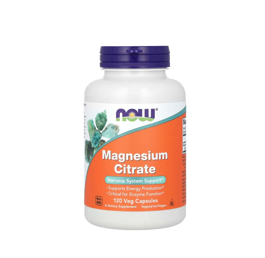 Magnesium Citrate, 400mg - 120 vcaps - NOW FOODS