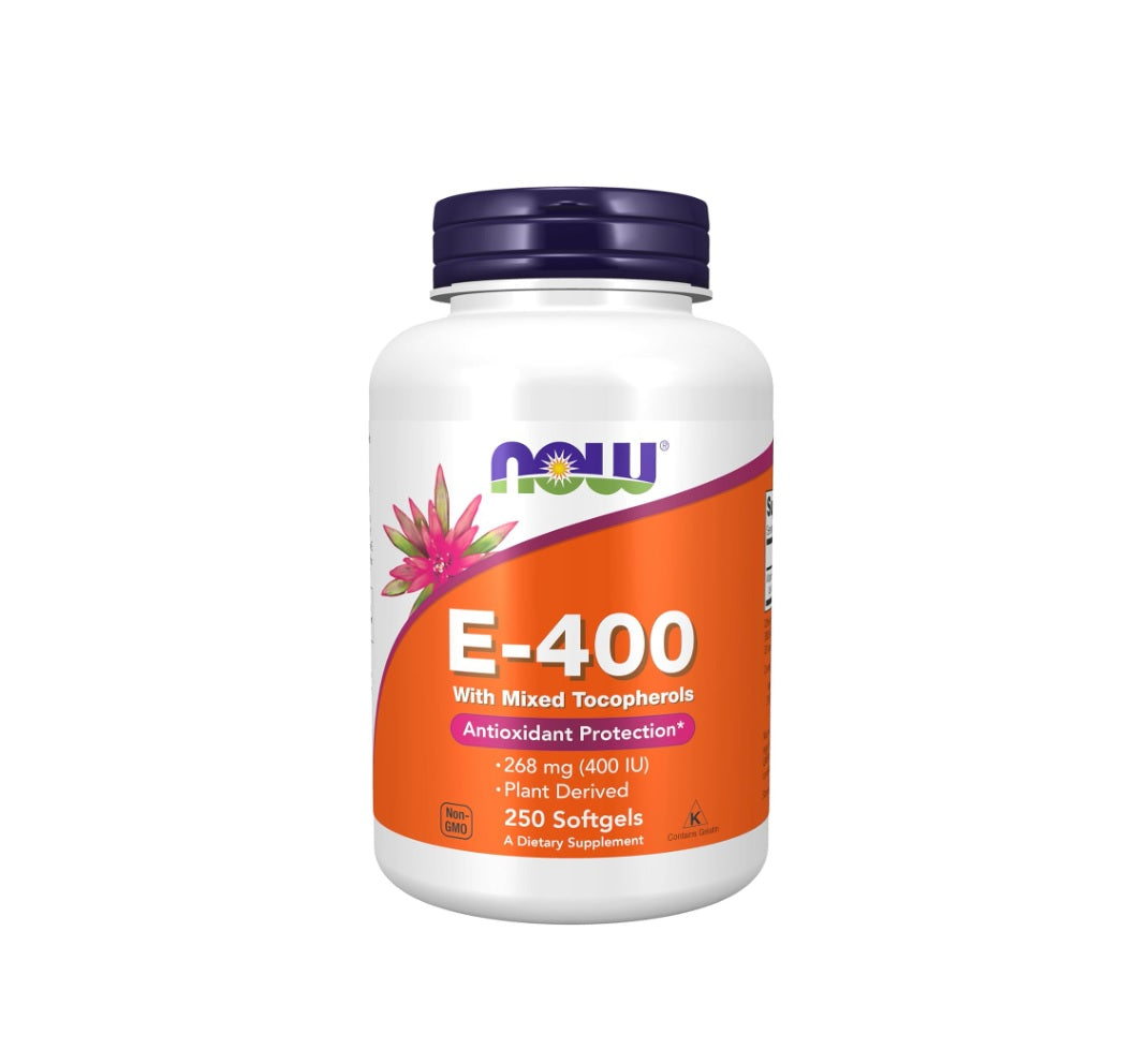 Vitamin E-400, Natural - 250 softgels - NOW Foods