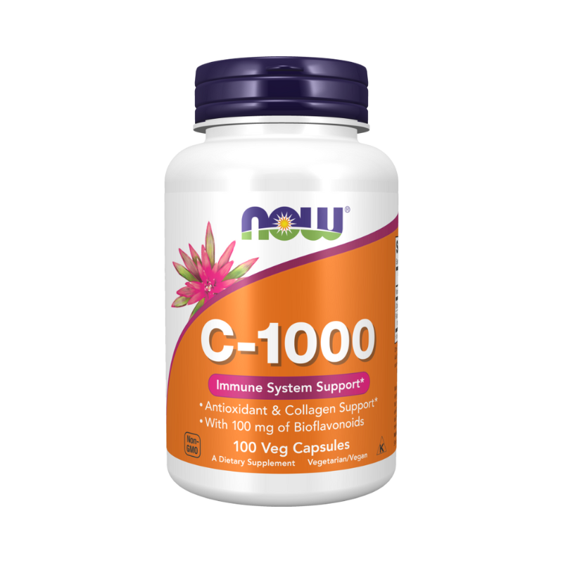 Vitamina C-1000 con 100mg de Bioflavonoides - 100 vcaps