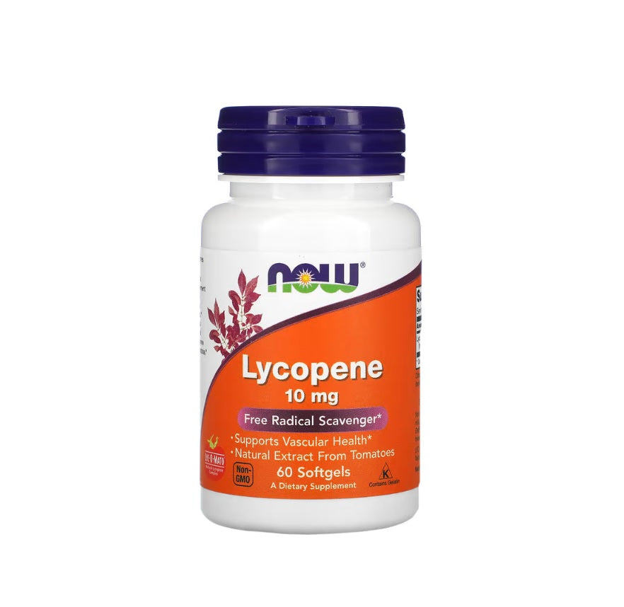 Lycopene, 10mg - 60 softgels - NOW Foods