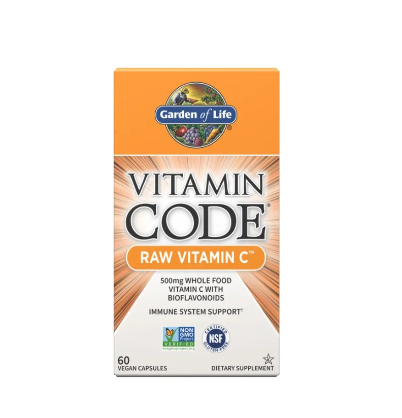 Vitamin Code Raw Vitamin C - 60 vegan caps - Garden of Life