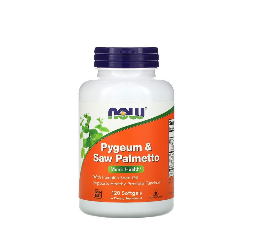 Pygeum &amp; Saw Palmetto - 120 softgels - NOW Foods